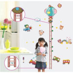 Cartoon Height DIY Removable Wall Stickers Children's room kindergarten decoration - Image 2