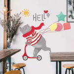 Cute Bear Bear Wall Sticker Removable Decoration Xl8387 - Image 4