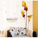 AY9080 Beacause Love WALSTIKER WALL STIKER 60X90 sticker - Image 3