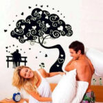 Meira ABQ9610 ROMANTIC TREE wall sticker wall sticker wall sticker - Image 2