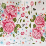 Wall stickers, Folina, floral decoration with pink peoniesWall stickers, Folina, floral decoration with pink peonies size 60 x90 ay9023a - Image 2