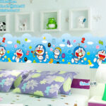 Doraemon Wall Sticker, border design size 50x70 ay7182 - Image 2