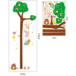 Stickers Muraux Auto-Adhésifs Autocollants Pour Hauteur De Chambre D'Enfants Dessin Animé Girafe Hauteur Pieds École Maternelle Décoration Stickers Muraux-Plinthe De Poussin Mignon_Extra Large size 60x90 ay904 - Image 5
