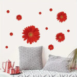Interior Wall Sticker Gerberas Red size 45x60 ay6015a - Image 2