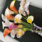 3D Aweosome flower Chinese Style Flower Classical Vase Wall Sticker - Image 19