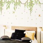 Hanging Leaf Twigs Wallpaper Decorative Room Wall Stickers XL AY9085 - Image 2