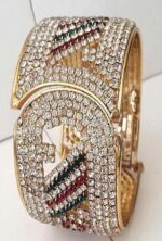 1 K Gold Plated Stone Bangles For Women - Image 2