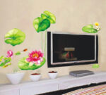 Vinyl Water Lily Flower Wall Sticker - Image 3