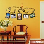 Wall stickers, stylish, monotone, bird, heart, photo frame, plant, photo, pretty, cute, interior sticker, wall decoration sticker - Image 4
