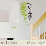 ay7183 street leaves wall decal wallsticker decoration 50x70cm - Image 11