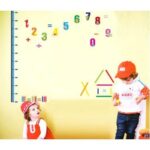 Wall Stickers Height Chart Numbers Kids Room Animal Wallpaper Stickers Wall Decals Interior Stickers Cat Cute Birthday Kids Room Disney size 50x70 ay745 - Image 2