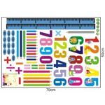 Wall Stickers Height Chart Numbers Kids Room Animal Wallpaper Stickers Wall Decals Interior Stickers Cat Cute Birthday Kids Room Disney size 50x70 ay745 - Image 7