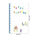 Wall stickers, English, height chart, alphabet, children's room, animal, wallpaper, wall sticker, interior sticker, cat, cute, birthday, Disney size 50x70 ay746 - Image 5