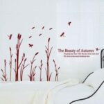 ELECTROPRIME Home Accent DIY Mural Dragonfly Bulrush Wall Sticker size 6x90 ay9023b - Image 3