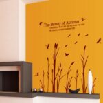 ELECTROPRIME Home Accent DIY Mural Dragonfly Bulrush Wall Sticker size 6x90 ay9023b - Image 7