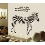 KAMAY's Abstract Zebra Wall Stickers Home Decoration Living Room Decal AY9057 - Image 2