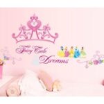 Df5080 Wall stickers for children's rooms, princesses and crowns, wall stickers, interior stickers, removable, cute, birthday, Disney characters - Image 4