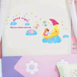Oren Empower Cute Chanda Mama Wall Stickers for Kids room or Nursery  size 60x90 ay1907 - Image 3