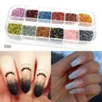 Nail Rhinestones 3D Crystal AB Clear Nail Stones Gems Pearl DIY Nail Art Decorations d10