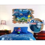 WALL STICKER XL8120 3D BRICK DOLPHIN 60X90 WALSTICKER WALLSTICKER - Image 3