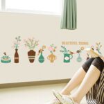 JM7311 Vase Wall Stickers Creative Diy Home Decoration Wall Stickers - Image 2