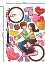 StickerShopee A I Love You - Wall Stickers - AY709 - 80x100cm Size - Image 6