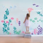 Moon Pattern Removable Wall Sticker Wallpaper Decor - Multi-Color - Image 2