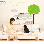 Wall Sticker Waterside Tree ay849 - Image 2