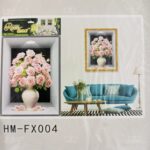 3D Aweosome flower Chinese Style Flower Classical Vase Wall Sticker - Image 29