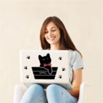 Lovely Playing Cats Animals Wall Stickers Kids Room Decoration Home Kitten Printing Mural Art Cartoon Diy Decal  Ld843  Size: 60x33 - Image 3