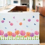 Flowers and Butterflies Wall Sticker, Decorative Adhesive Film, TUNC Simplicity Wall Decor size 50x70 xls7145 - Image 5