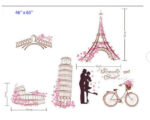 Eiffel Tower Wall Sticker Love Romance Wall Sticker For Home Decor. - Image 5