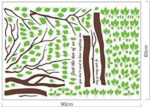 Green Trees and Birds Living Room Home Decoration Wall Stickers on the Wall ay698 Size: 60x90 - Image 3