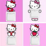 HELLO KITTY LIGHT SWITCH DECAL - Image 8