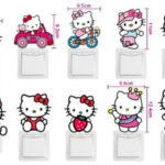 HELLO KITTY LIGHT SWITCH DECAL - Image 4