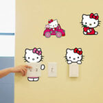 HELLO KITTY LIGHT SWITCH DECAL - Image 2