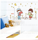 Decorative Decals for Boys and Girls with Gold Stars size 50x70 xy8043 - Image 2