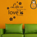 Decal Trang Trí Chữ Tiếng Anh Và Hoa Họa Tiết - Image 3