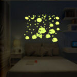 New wholesale and retail Y0043 luminous sheep small luminous sticker fluorescent sticker children's bedroom decoration, wall sticker - Image 2