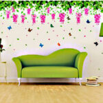 Wall-Mounted Flower Arrangement Decorative Decal size 60x90 xy1132 - Image 2