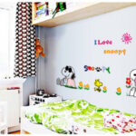 Cute Snoopy Cartoon Animation Wall Stickers Children's Room ay7138 - Image 2