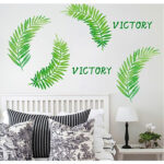 rdic Green Grass Leaf Decorative Decal size 50x70 sk7133 - Image 2
