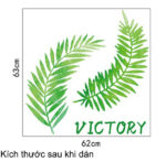 rdic Green Grass Leaf Decorative Decal size 50x70 sk7133 - Image 4