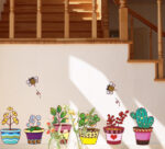 Decorative Decals Featuring Cartoon Flower Pots size 50x70 dm570085 - Image 3