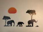 Elephants Family Tree Forest Sun Newest Creative Home Decal Wall Stickers - Image 9
