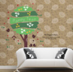 Wallstick " Green Happy Tree " wallsticker DM570090 - Image 2