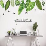 Green Summer Leaves Removable  Wall Art Sticker Home Decor - Image 7