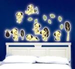 Luminous Baby Dog Wall Decals Cute Puppy Fluorescent Stickers for Home Decoration Kids Cartoon Wallpaper Glow in the Dark Room - Image 6