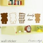 AY6039  Wall Sticker-Cute Bear Sticker - Image 2