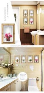 3D Fake Picture Frame Stereo Flowers in the Vase Wall Stickers Living Room Bedroom Fresh Plant Wall Decals Wall Border Decor - Image 8